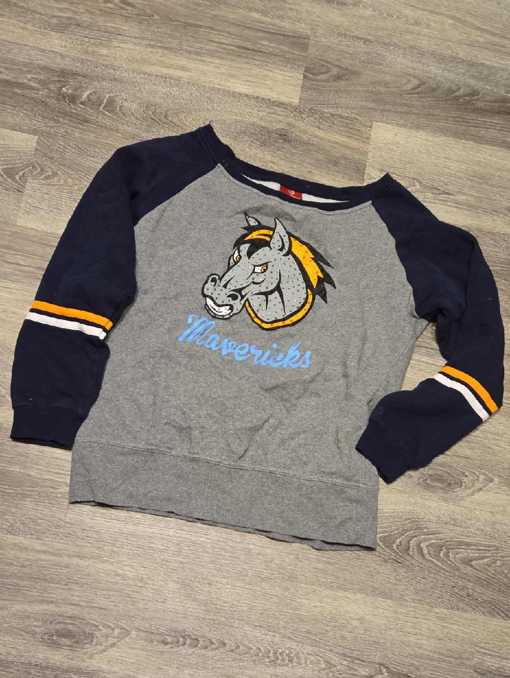 Missouri Mavericks Hockey Varsity Strip Sweatshirt Sz Large